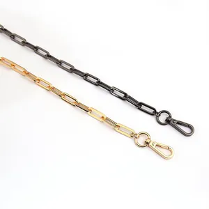 High Quality Stainless Steel 3 color 9mm Purse Replacement Metal Chains, Fashion Bag Accessories Handbag Chains