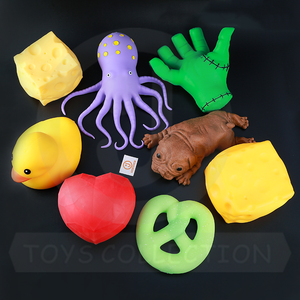 Balle anti-stress en TPR en forme de grande banane, à rebond lent, pour la décompression et le soulagement du stress, vente en gros - Product Image 6