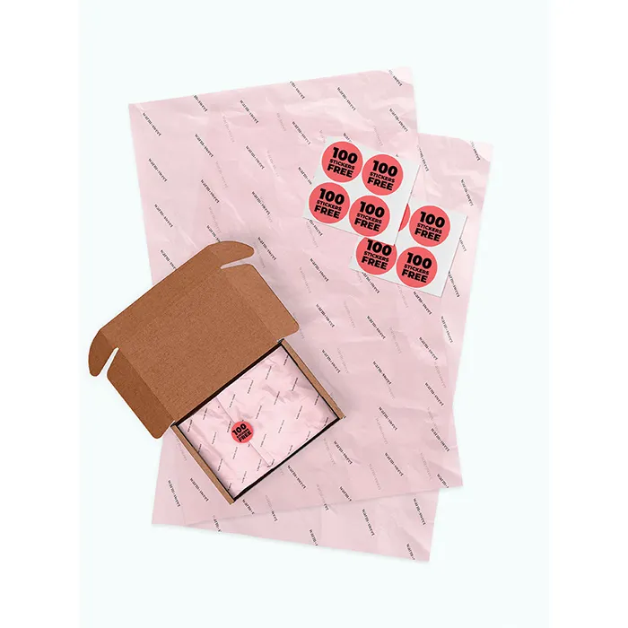 Papel de seda personalizado respetuoso con el medio ambiente Impresión de una cara Papel de regalo de envoltura de regalo Kraft