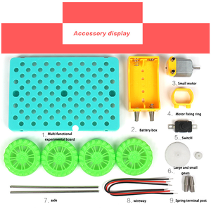 Véhicule électrique à quatre roues auto-fabriqué Technologie <span class=keywords><strong>de</strong></span> bricolage pour enfants Petit fabricant <span class=keywords><strong>Expérience</strong></span> scientifique <span class=keywords><strong>amusante</strong></span> - Product Image 4