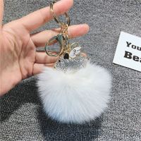 Porte-clés porte-monnaie cochon avec strass en cristal Porte-clés porte-monnaie voiture Animal étincelant Porte-clés en métal accessoires bling Bijoux pour femmes