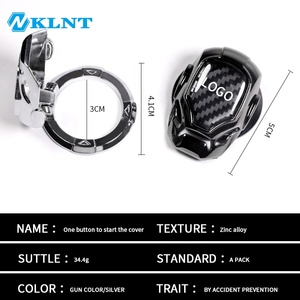 Nhà máy tùy chỉnh logo xe nội thất đề can xe nút đánh lửa bao gồm động cơ xe nút Bìa đẩy để bắt đầu dừng nút Bìa - Product Image 3