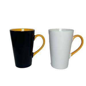 Custom Ceramic <b>Mug</b> Straight Shape With Handle Single Cup Promotional Drinkware Zibo Origin Part Number 7111 - Product Image 2