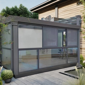 Véranda extérieure personnalisable avec structure en aluminium préfabriquée, conception à pont coupé indépendant pour usage résidentiel en jardin - Product Image 1