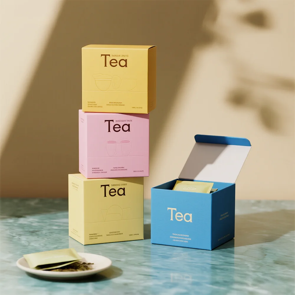 Custom Print Design logo Food Beverage Packaging Luxury Coffee Solid Drinks Nutritional Powder Tea Bag Gift Art Paper Boxes