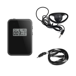 Hệ thống tai nghe hướng dẫn viên âm thanh không dây, phạm vi 150 mét, thời lượng pin 60 giờ, dùng cho hội nghị phiên dịch đồng thời - Product Image 5