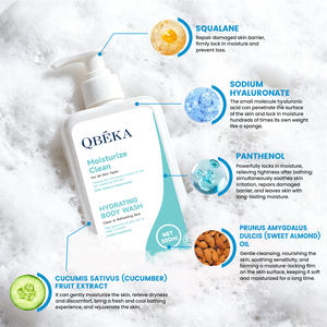 QBEKA ครีมอาบน้ำ บำรุงผิวชุ่มชื้นยาวนาน 24 ชั่วโมง ให้ผิวนุ่มดุจโลชั่น ทำความสะอาดผิว พร้อมบำรุงผิว ปราศจากซัลเฟตและพาราเบน - Product Image 4