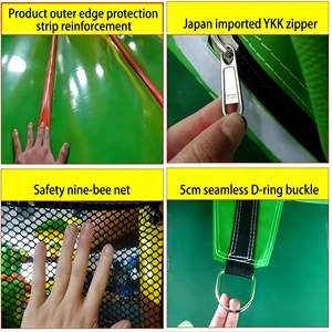 <span class=keywords><strong>Château</strong></span> gonflable confortable pour jouer en extérieur avec un coin d'escalade fermé pour les jeunes enfants à explorer - Product Image 5