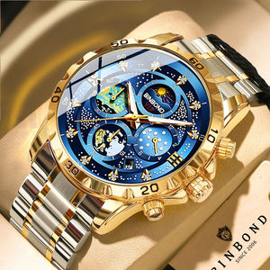 Montre Business Homme Haut de Gamme Star Van Gogh en Acier Inoxydable à Quartz Étanche 30M avec Fermoir à Trois Aiguilles Tendance Mode Vente en Gros Nouvelle Tendance 2026 - Product Image 1