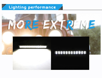 Barre lumineuse LED mince, étanche IP68, 12V, 14 pouces, petite barre lumineuse LED pour voiture, blanche, double rangée