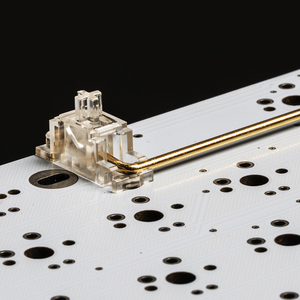 Estabilizadores de Teclado DUROCK Transparentes Chapados en Oro de 2U 6.25U 7U 3U con Tornillos para Montaje en PCB, Estabilizadores de Teclas de Barra Espaciadora - Product Image 3