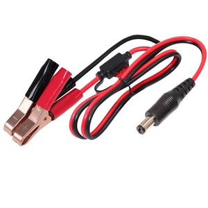 สายจัมเปอร์แบตเตอรี่ 12V DC แบบหัวเสียบตัวผู้ ขนาด 4 ฟุต <span class=keywords><strong>2</strong></span>.1 มม. x 5.5 มม. พร้อมคลิปหนีบแบบจระเข้ สำหรับกล้องวงจรปิด - Product Image 4