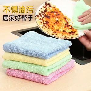 Custom-made oil-removing dishcloths, scouring pads, wood fiber dishcloths, non-stick oil-absorbing <b>kitchen</b> <b>cloths</b> - Product Image 1