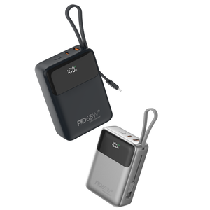 Chargeur rapide 5W PD, batterie externe 20000mAh Li-Polymère, câble intégré, écran LED, technologie GaN, chargeur rapide 2-en-1, compatible avec les ordinateurs portables - Product Image 1
