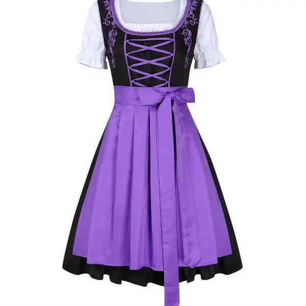 Großhandel Karneval Oktoberfest Dirndl Kostüm Deutschland Bier Dienst mädchen Taverne Wench Kellnerin Outfit Cosplay Halloween Fancy Party Kleid