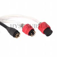 Connecteur sous-marin HYSF SUBSEA MCBH21F MCIL21M 21 broches Micro Wet Mate 5A, femelle traversant un panneau, mâle en ligne, câble 550V PCB ROV AUV