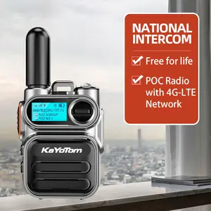 KaYoTom M11 Mini Handheld Walkie Talkie 4G LTE Smallest Supports Zello 3G Radio 5000Km POC SIM 100Km IPX4 Waterproof