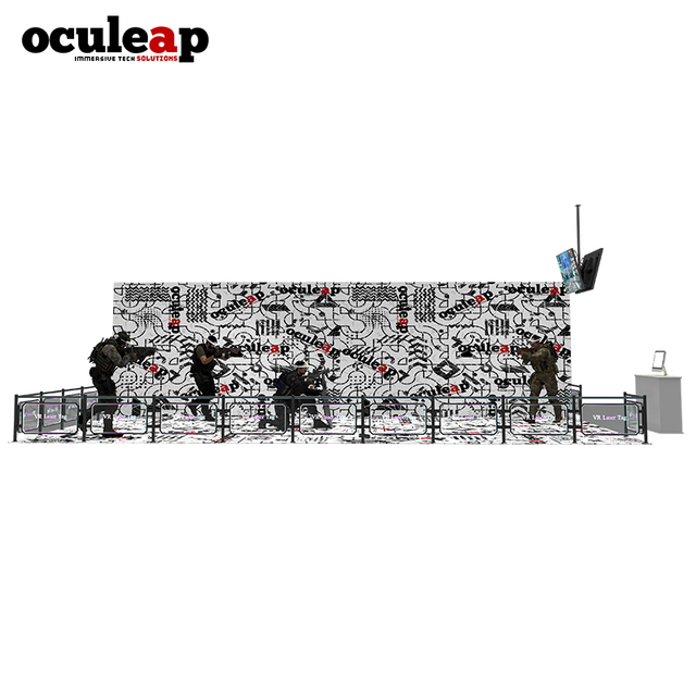 VR Game Machine Shooting Simulator Virtual Reality Arena Multiplayer Battle Platform 5D 7D 3D 12D Multiplayer Motion Simulator