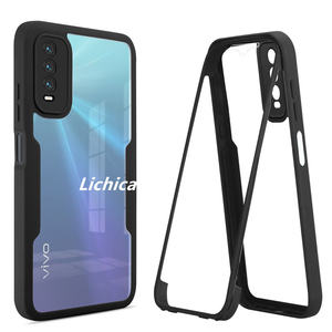 Lichicase Precision Hole Hard PC Soft TPU Frame Funda para teléfono móvil para <span class=keywords><strong>Vivo</strong></span> Y20 Color Frame Cover - Product Image 2