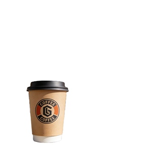 Gobelets à café jetables écologiques imperméables à double paroi |   Impression de logo personnalisé |   Vente en gros pour boissons chaudes et froides - Product Image 1