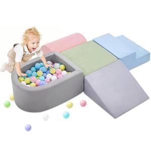 Ensemble de canapé de jeu en mousse souple pour <span class=keywords><strong>la</strong></span> maison, avec blocs de jeu en éponge pour grimper et ramper, et piscine à balles pour tout-petits - Product Image 1
