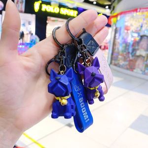 Nouveau porte-clés mignon de marque, pendentif pour clés de voiture, porte-clés chien bouledogue français - Product Image 3