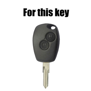 Housse <span class=keywords><strong>de</strong></span> <span class=keywords><strong>clé</strong></span> télécommande en cuir PU, étui pour <span class=keywords><strong>clé</strong></span> <span class=keywords><strong>de</strong></span> voiture à <span class=keywords><strong>2</strong></span> boutons pour Trafic Clio Master <span class=keywords><strong>Twingo</strong></span> Duster Logan Sandero Opel Vauxhall - Product Image 2