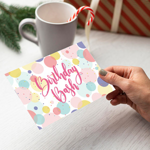 Cartes de vœux personnalisées en gros pour anniversaires, remerciements, meilleurs vœux, écologiques, rectangulaires, 12 pièces/ensemble - Product Image 4