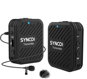 SYNCO Engragal ระบบไมโครโฟนไร้สาย,2.4GHz สัมภาษณ์ชุดรับไมค์คอปกกล้องวิดีโอไมโครโฟน