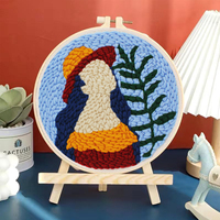 Portrait poinçon aiguille Kit bricolage débutants Kit broderie aiguille artisanat nouveauté point de croix usine