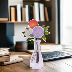 Diffuseur d'air en forme <span class=keywords><strong>de</strong></span> <span class=keywords><strong>fleur</strong></span> parfumée en papier personnalisé pour voiture et maison, désodorisation et décoration <span class=keywords><strong>de</strong></span> la pièce, cadeaux - Product Image 5