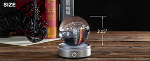 ฐานไฟ LED คริสตัลทรงกลมคุณภาพสูงจาก Pujiang WZ สำหรับลูกแก้วคริสตัลขนาด 80 มม. - Product Image 4