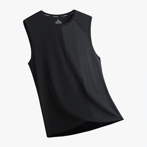 Débardeur en soie glacée d'été, unisexe, décontracté, pour couples, sports de plein air, sans manches, t-shirt athlétique, sous-vêtement - Product Image 5