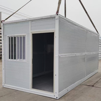 Casa Contenedor Plegable Prefabricada de Alta Calidad, 20 pies, Estructura de Acero Modular Moderna, Casa Móvil Pequeña