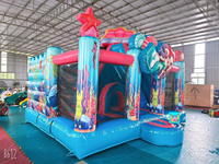 Château gonflable sous-marin, aire de jeux gonflable pour enfants, combo de saut, château de saut Meerjungfrau