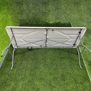 Tavolo Pieghevole in Plastica HDPE da 6ft, 8ft, 5ft per Cucina e Esterni, Rettangolare, Portatile per Feste, Noleggio e Campeggio - Product Image 4