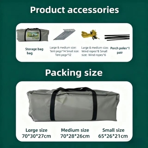 Carpa Familiar Resistente a la Intemperie para Acampar en Condiciones Extremas y Viajes en Condiciones Adversas, Dos Habitaciones, Venta Directa de Fábrica - Product Image 4