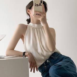 7906 camicia in Chiffon bianco stile # francese per <span class=keywords><strong>donna</strong></span> che appende al collo la camicetta Top - Product Image 3