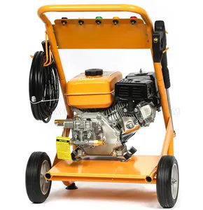 5.5HP 6.5HP 7HP 13HP Mobile Car Washer High Pressure Washer with Higher 180bar Pressure, Fast Air Emission Half-Open, Stroller