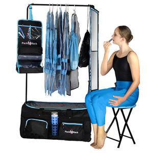 Free sample Waterproof Travel Trolley <b>Roller</b> Kids Ballet Competition Travel Duffle Dance Garment Bags with Garment Rack - Product Image 5