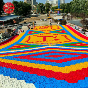 Équipement d'amusement, toboggan arc-en-ciel, parc d'attractions pour enfants, jeux de parc, toboggan arc-en-ciel extérieur, toboggan en plastique pour enfants - Product Image 4