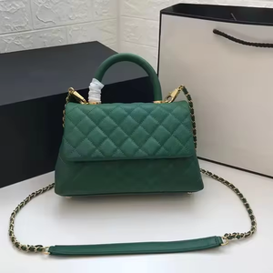Bolso de Mano de Lujo para Mujer con Diseño de Diamantes Acolchados, de Piel Sintética Granulada, con Asa Superior, Estilo Vintage, Bandolera - Product Image 1