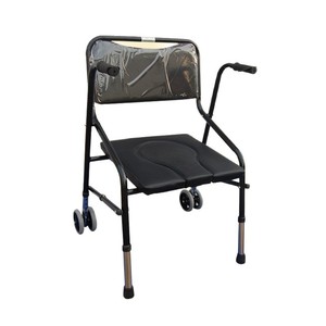 <b>Folding</b> Commode <b>Chair</b> For Elderly And Disabled Home Use Black With Foam <b>Padding</b> Hospital <b>Chair</b> - Product Image 4