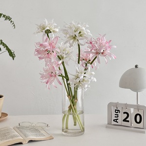 Venta <span class=keywords><strong>al</strong></span> <span class=keywords><strong>por</strong></span> <span class=keywords><strong>mayor</strong></span> de tela de seda Lycoris Radiata Artificial Red Spider Lily Flowers Manjusaka Equinox Flower para la decoración de la Mesa de la boda - Product Image 3