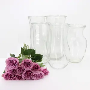 豪华玻璃花瓶2022新到家居装饰透明玻璃花瓶