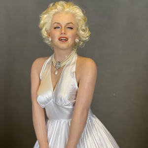 Escultura de cera de silicona realista de Marilyn Monroe, tamaño real, cera para museo - Product Image 4