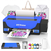 Imprimante DTF Colorsun haute vitesse, buse Epson R1390, A3 30cm, 2880x1440 DPI, six couleurs, encre blanche, plateforme chauffante, machine d'impression