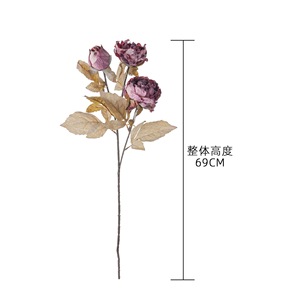 ดอกโบตั๋นประดิษฐ์เวนยู สีขาวนม สีชมพูอ่อน สีชมพูเข้ม สำหรับตกแต่งงานแต่งงาน ของตกแต่งบ้าน ส่งออกต่างประเทศ - Product Image 4