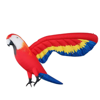 Décoration de fête suspendue ballon de perroquet gonflable de 3m de large modèle d'oiseau perroquet pour des événements de fête