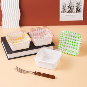 Commercio all'ingrosso su misura di plastica torta scatola di imballaggio in PP coperchio dolce frutta verdura scatola di insalata per cibo da asporto - Product Image 1